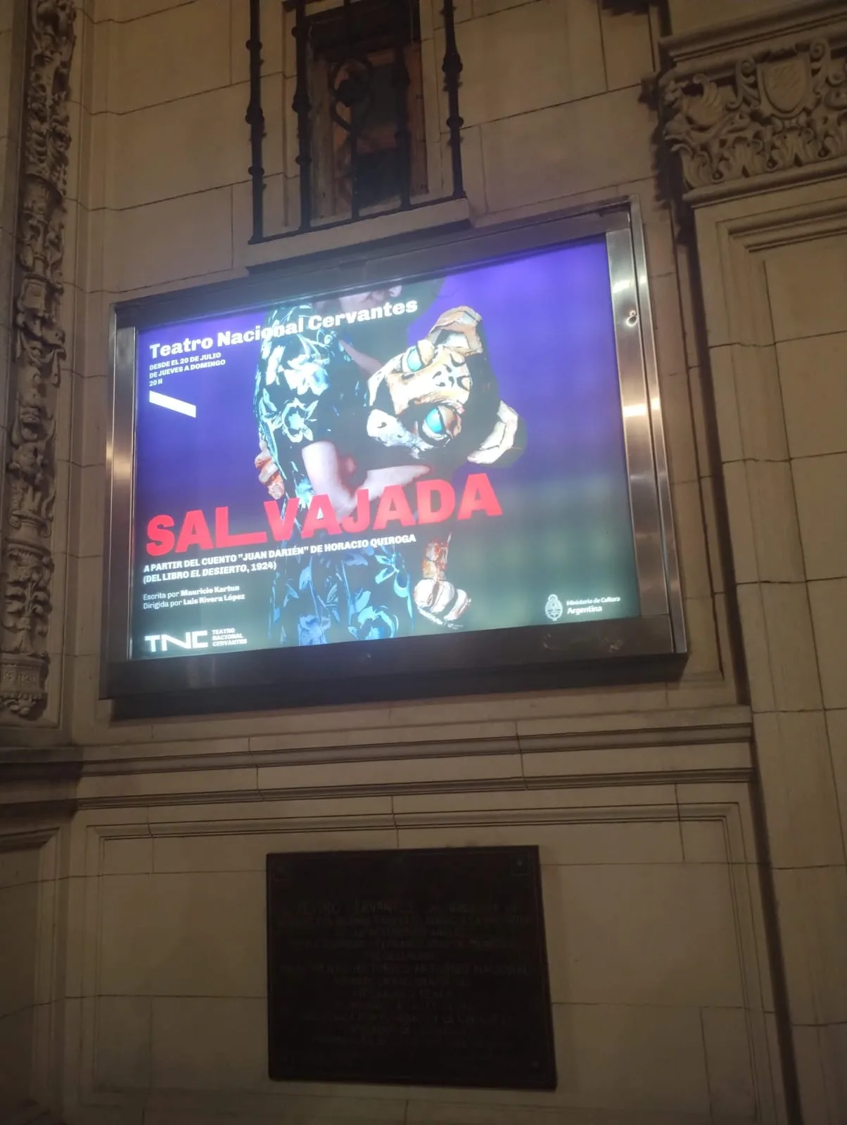 Salida educativa al Teatro Cervantes, CABA